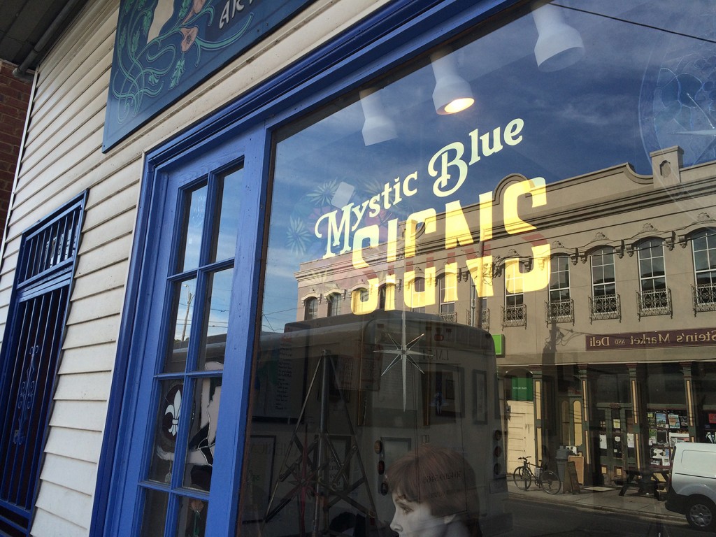 Hand Painted Signage Mystic Blue Signs New Orleans