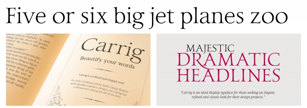 2016 Fonts Serif